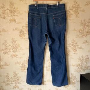 Vintage 80s Levi's Action Jeans | Orange Tab Dark Wash | Size 36x30”